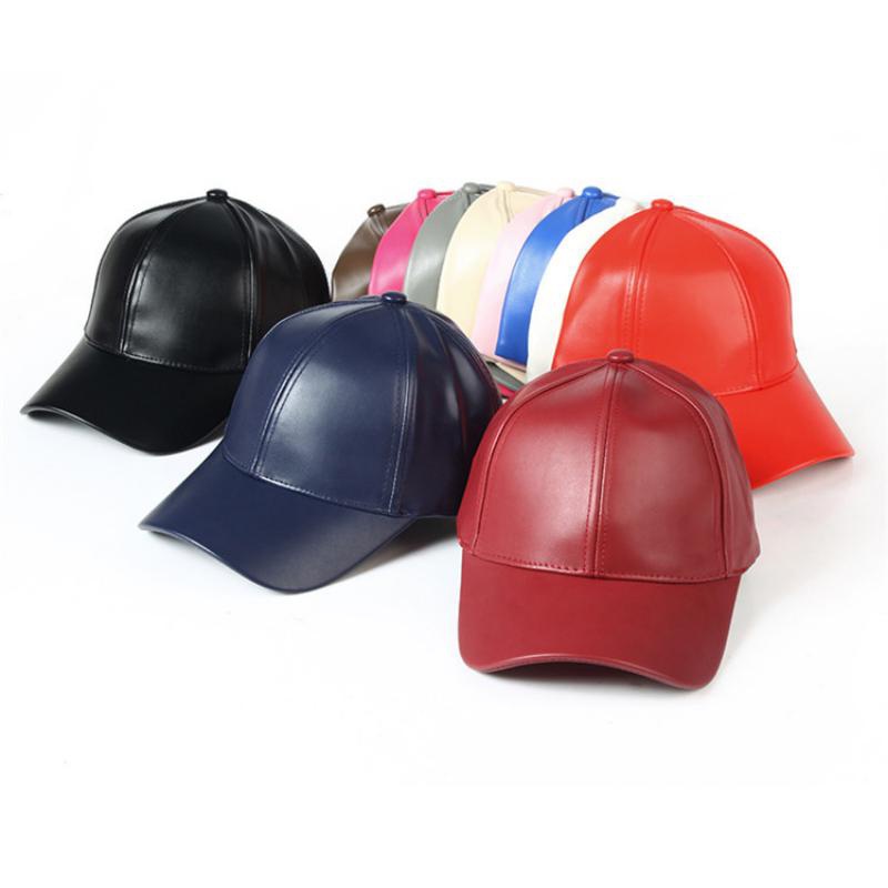Leather Work Hat - 1 szt. Unisexowa Czapka Bejsbolówka Męska