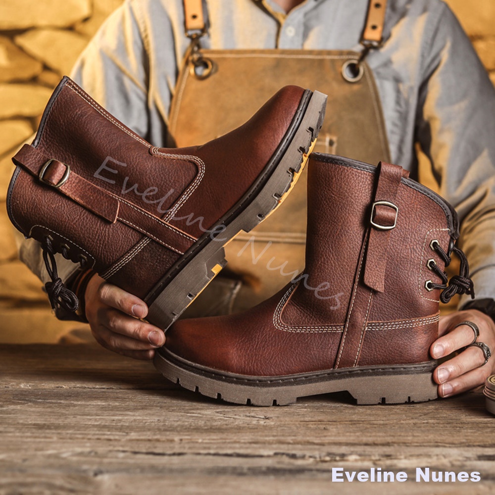 Leather Work Western - Męskie buty robocze z wysokiej jakości