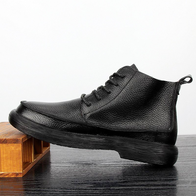 Leather Work Western - Buty robocze LIHUAMAO, czarne, ze skóry