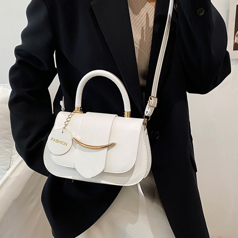 Leather Work Bag Women - Damska torba crossbody, retro torebka z