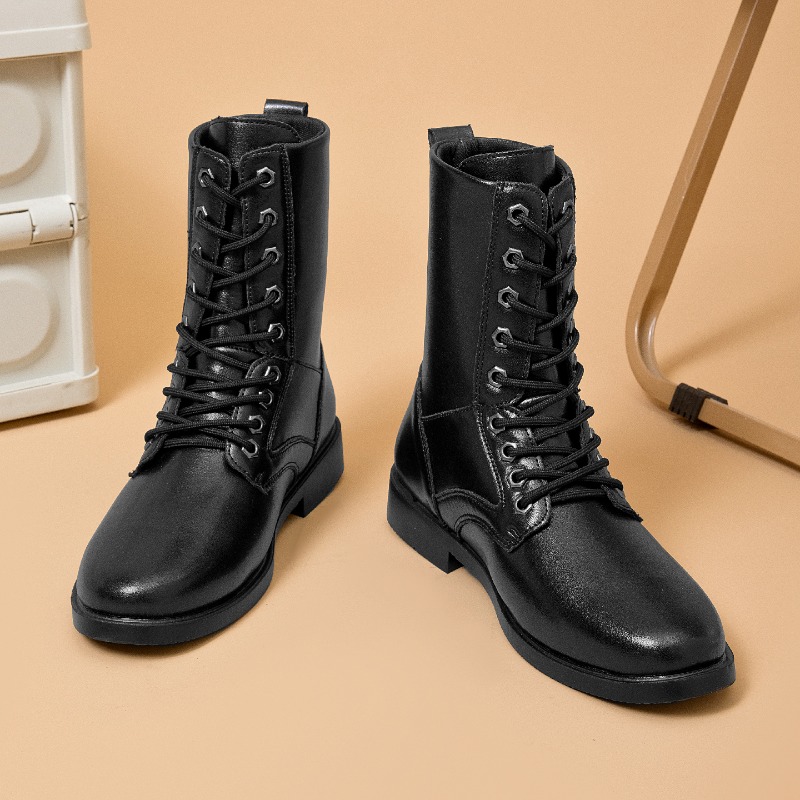 Leather Work Boots - Buty taktyczne MAIJIAKA, wysokie, skórzane, męskie