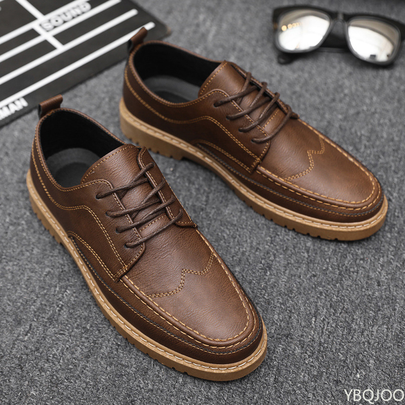 Leatherworking Classic - Męskie skórzane buty codzienne, modne, letnie,