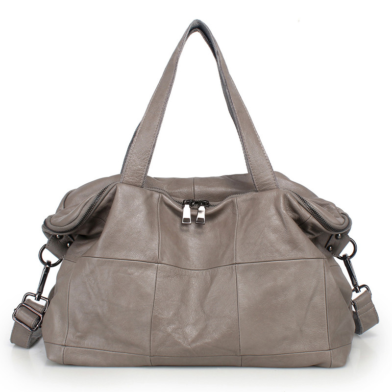 Leather Work Bag Women - Torba na ramię o dużej pojemności