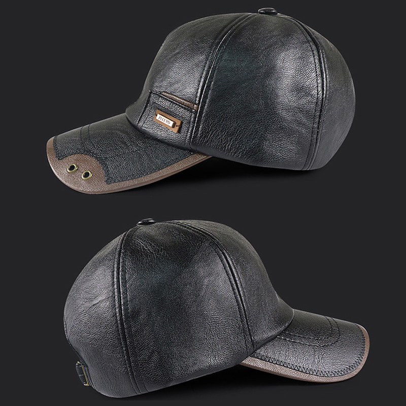 Retro Czapka Bejsbolówka Męska – Leather Work Hat recenzja i cena