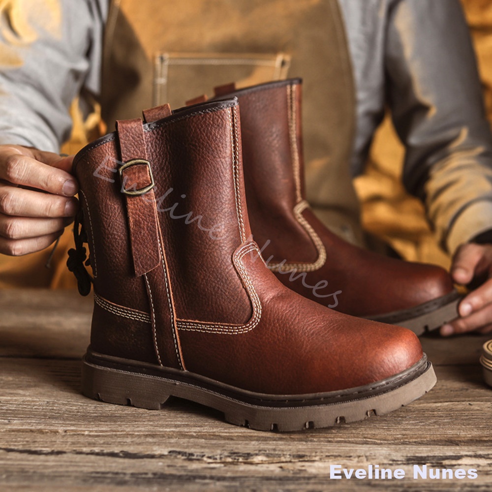 Męskie buty robocze z wysokiej – Leather Work Western recenzja i cena