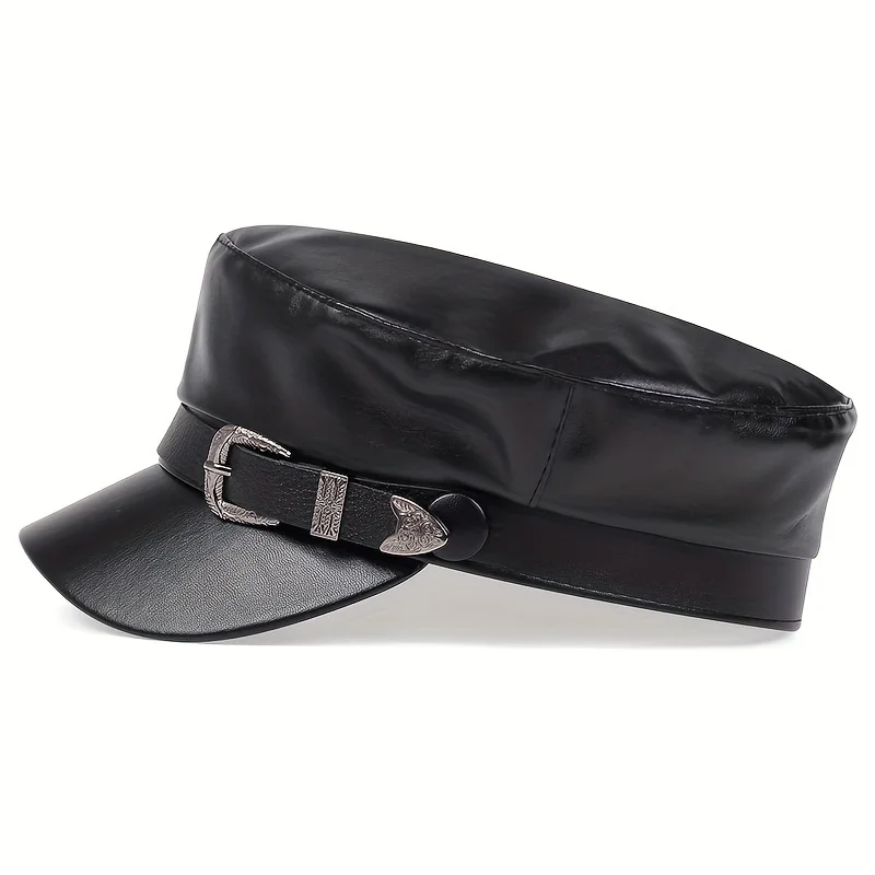 Modne damskie duże skórzane ka – Leather Work Hat recenzja i cena