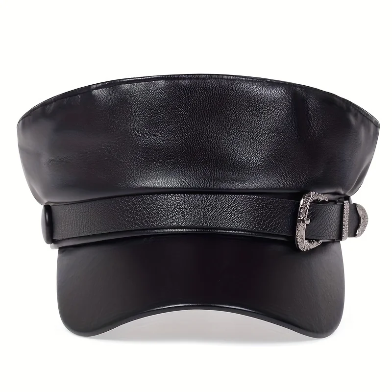 Modne damskie duże skórzane ka – Leather Work Hat recenzja i cena