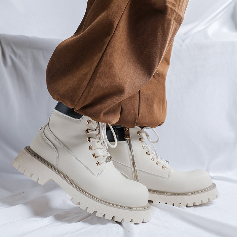 Męskie buty plus size na impre – Leather Work Boots recenzja i cena
