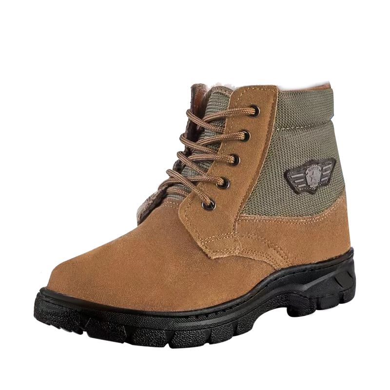 Zimowe męskie buty śniegowce z – Leather Work Boots recenzja i cena