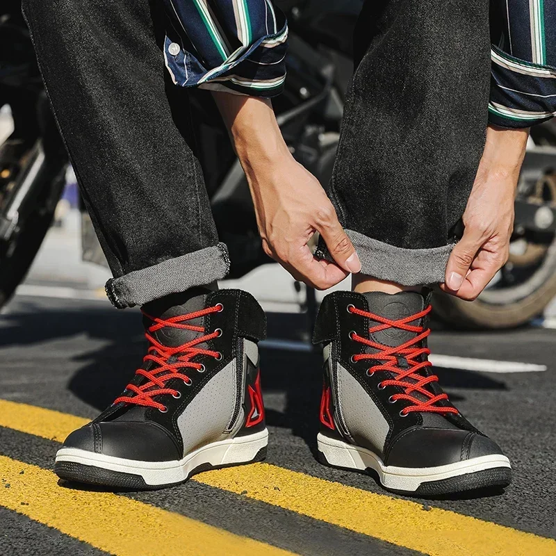 Buty motocyklowe męskie, buty  – Leather Work Hat recenzja i cena