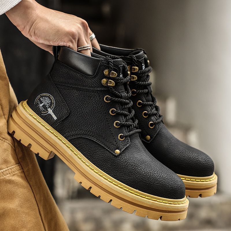 Męskie buty na wiosnę, wygodne – Leather Work Boots recenzja i cena