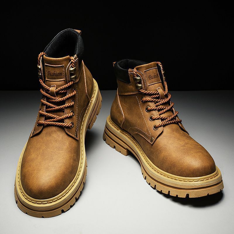 Męskie buty na wiosnę, wygodne – Leather Work Boots recenzja i cena
