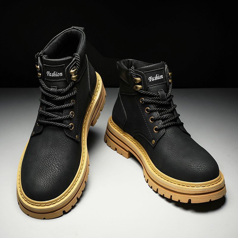 Męskie buty na wiosnę, wygodne – Leather Work Boots recenzja i cena