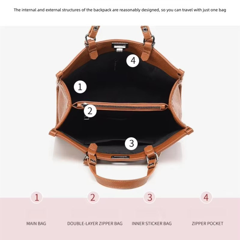 Damska torba typu tote o dużej – Leather Work Bag Women recenzja i cena