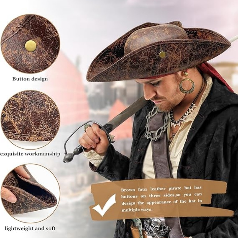 Sztuczny Skórzany Kapelusz Pir – Leather Work Hat recenzja i cena