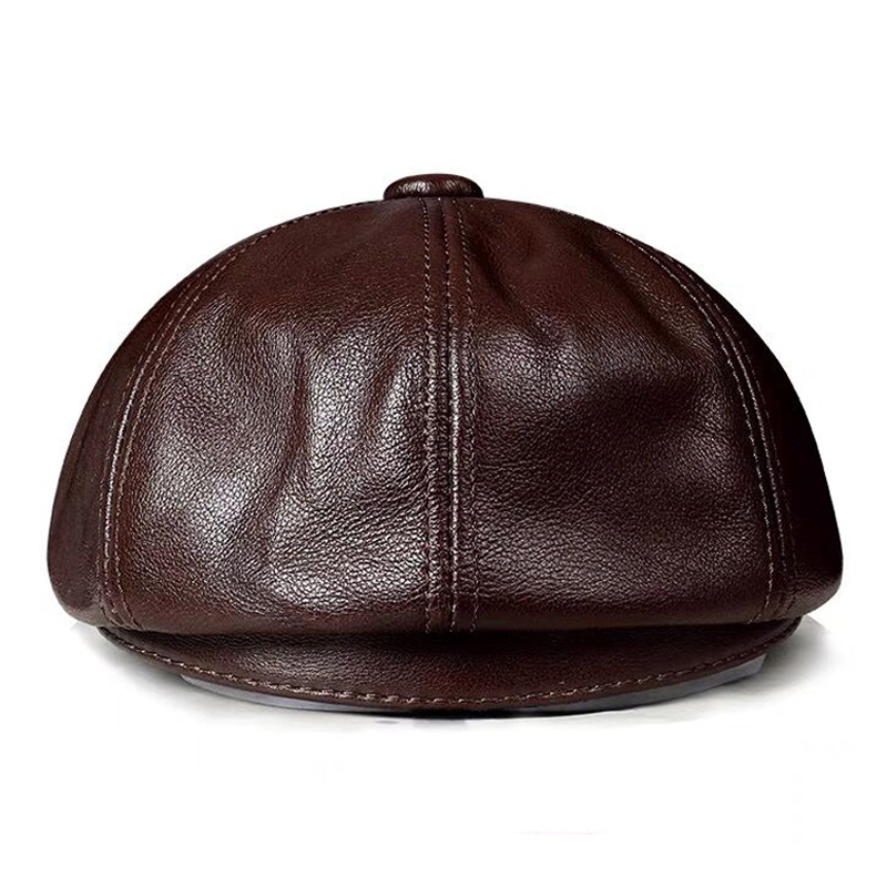 Wiosna nowa czapka z prawdziwe – Leather Work Hat recenzja i cena