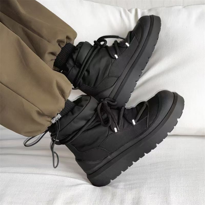 Nowe męskie buty śniegowce zim – Leather Work Boots recenzja i cena