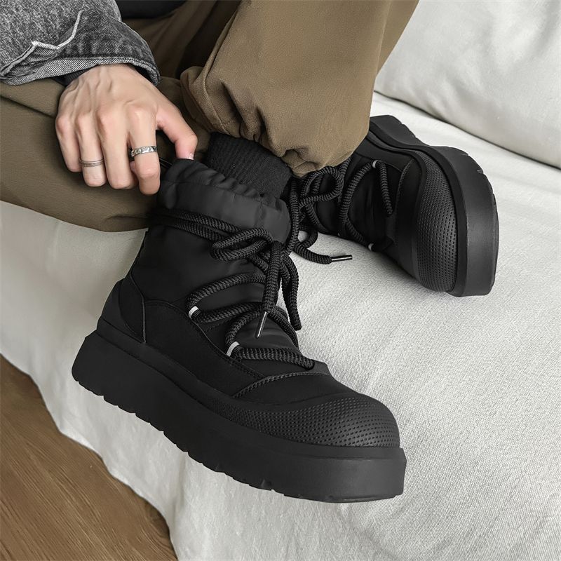 Nowe męskie buty śniegowce zim – Leather Work Boots recenzja i cena