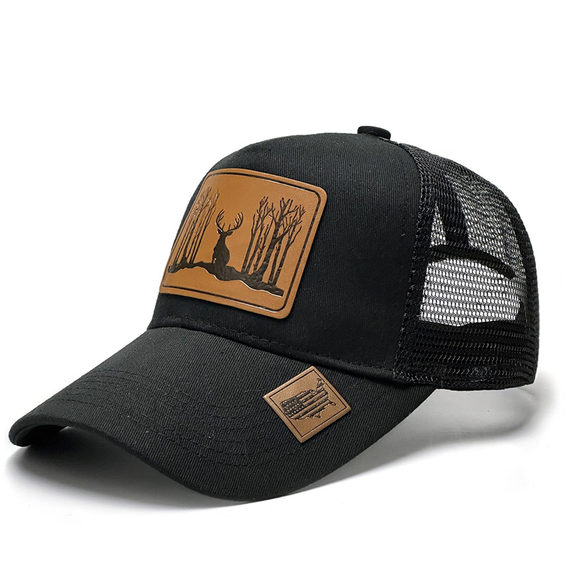 Moda Skóra Luksusowe czapki z  – Leather Work Hat recenzja i cena