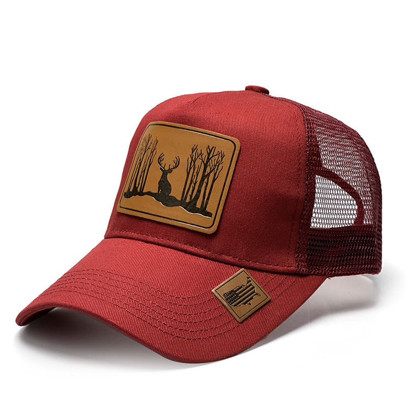 Moda Skóra Luksusowe czapki z  – Leather Work Hat recenzja i cena