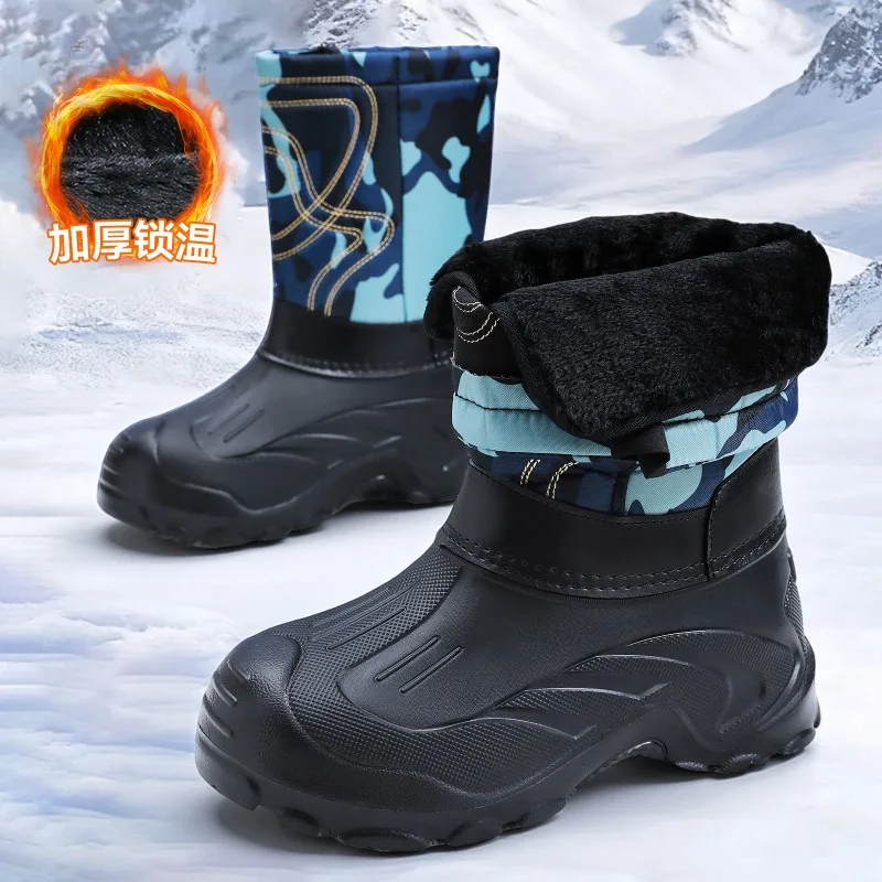 Męskie zimowe buty śniegowce z – Leather Work Boots recenzja i cena