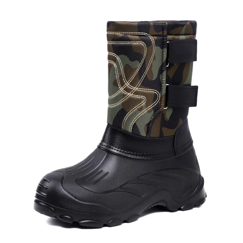 Męskie zimowe buty śniegowce z – Leather Work Boots recenzja i cena