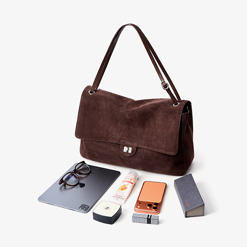 Torebka typu hobo z nubuku, sk – Leather Work Bag Women recenzja i cena