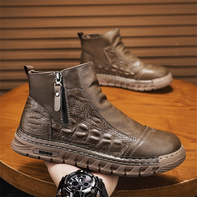 Męskie wysokie buty, modne, z  – Leatherwork Patterns Free recenzja i cena