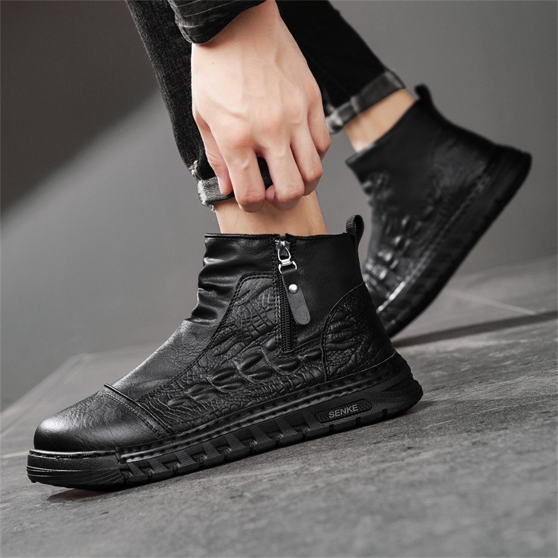 Męskie wysokie buty, modne, z  – Leatherwork Patterns Free recenzja i cena