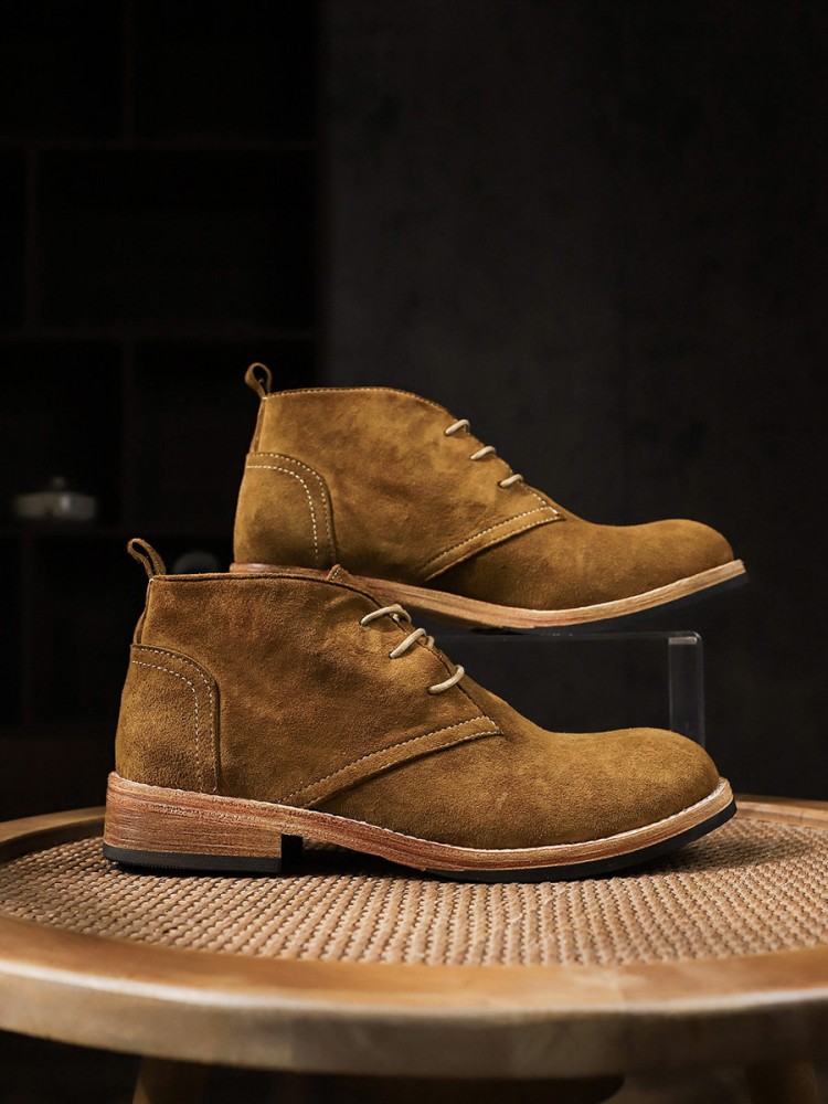 Modne, uniwersalne męskie sznu – Leather Work Boots recenzja i cena