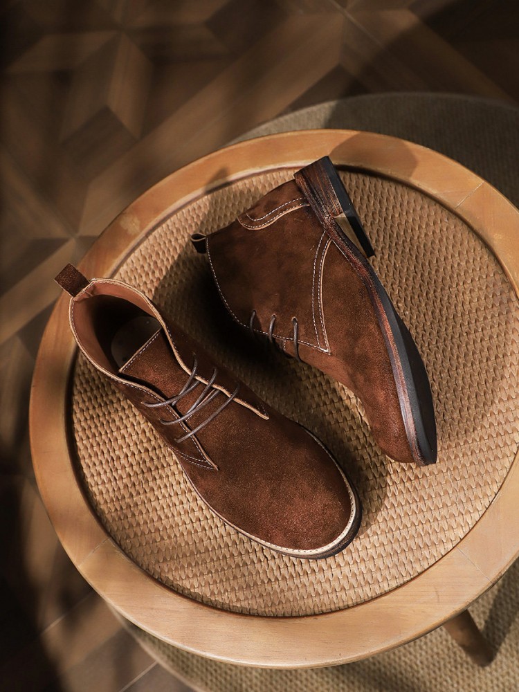 Modne, uniwersalne męskie sznu – Leather Work Boots recenzja i cena