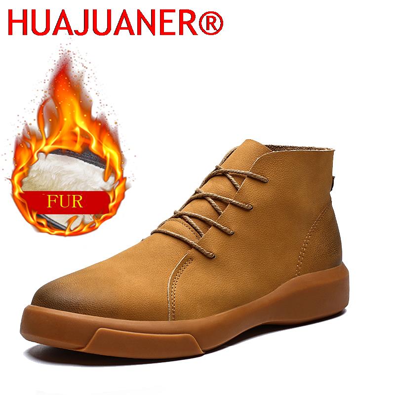 Luksusowe zimowe botki męskie  – Leather Work Boots recenzja i cena