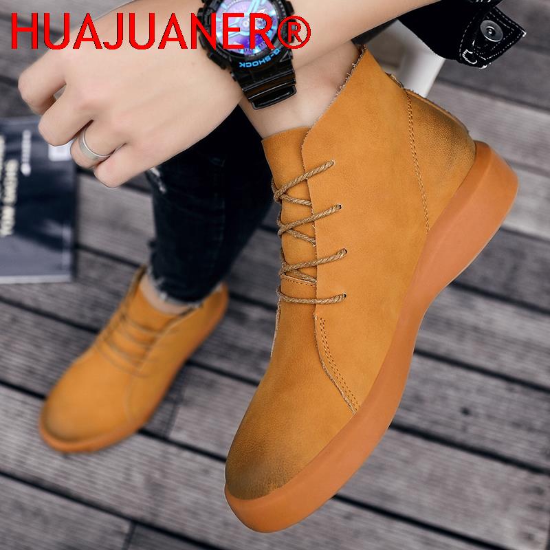 Luksusowe zimowe botki męskie  – Leather Work Boots recenzja i cena