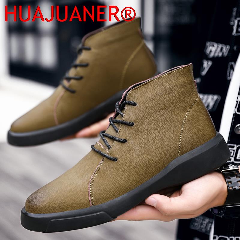 Luksusowe zimowe botki męskie  – Leather Work Boots recenzja i cena